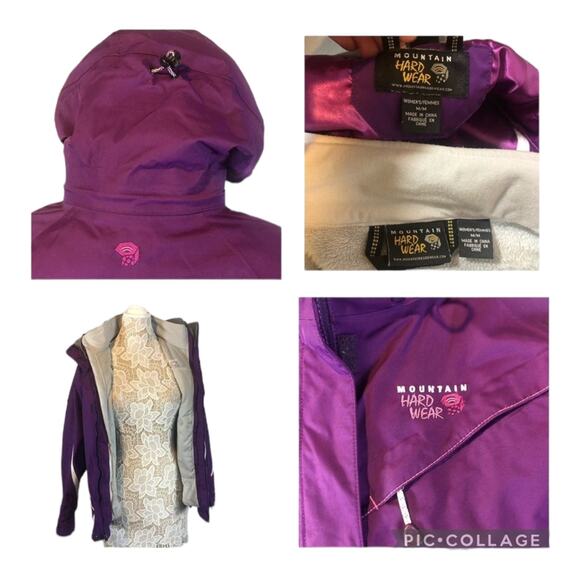 Mountain Hardwear Trifecta women's 3-in-1 insulated jacket & fleece size medium - Picture 7 of 12